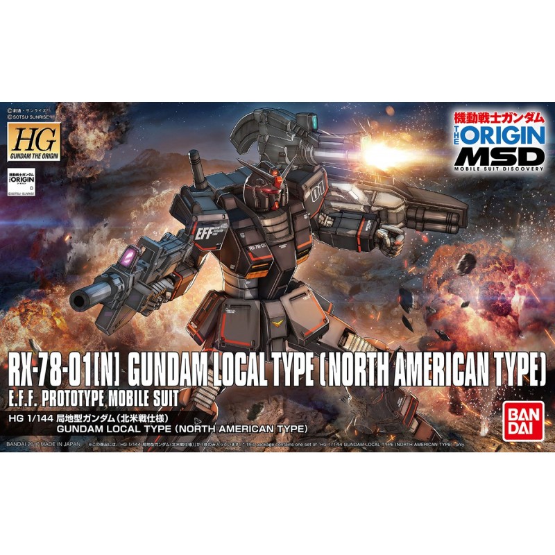 HG RX-78-01[N] GUNDAM LOCAL TYPE (NORTH AMERICAN TYPE) 1/144