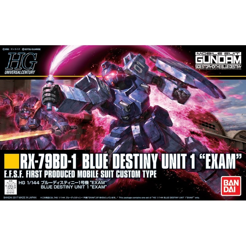 HG RX-79BD-1 BLUE DESTINY UNIT 1 "EXAM" 1/144