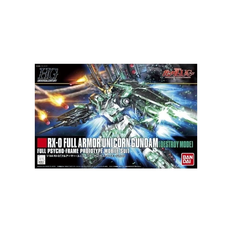 HGUC FULL ARMOR UNICORN GUNDAM (Destroy Mode) 1/144