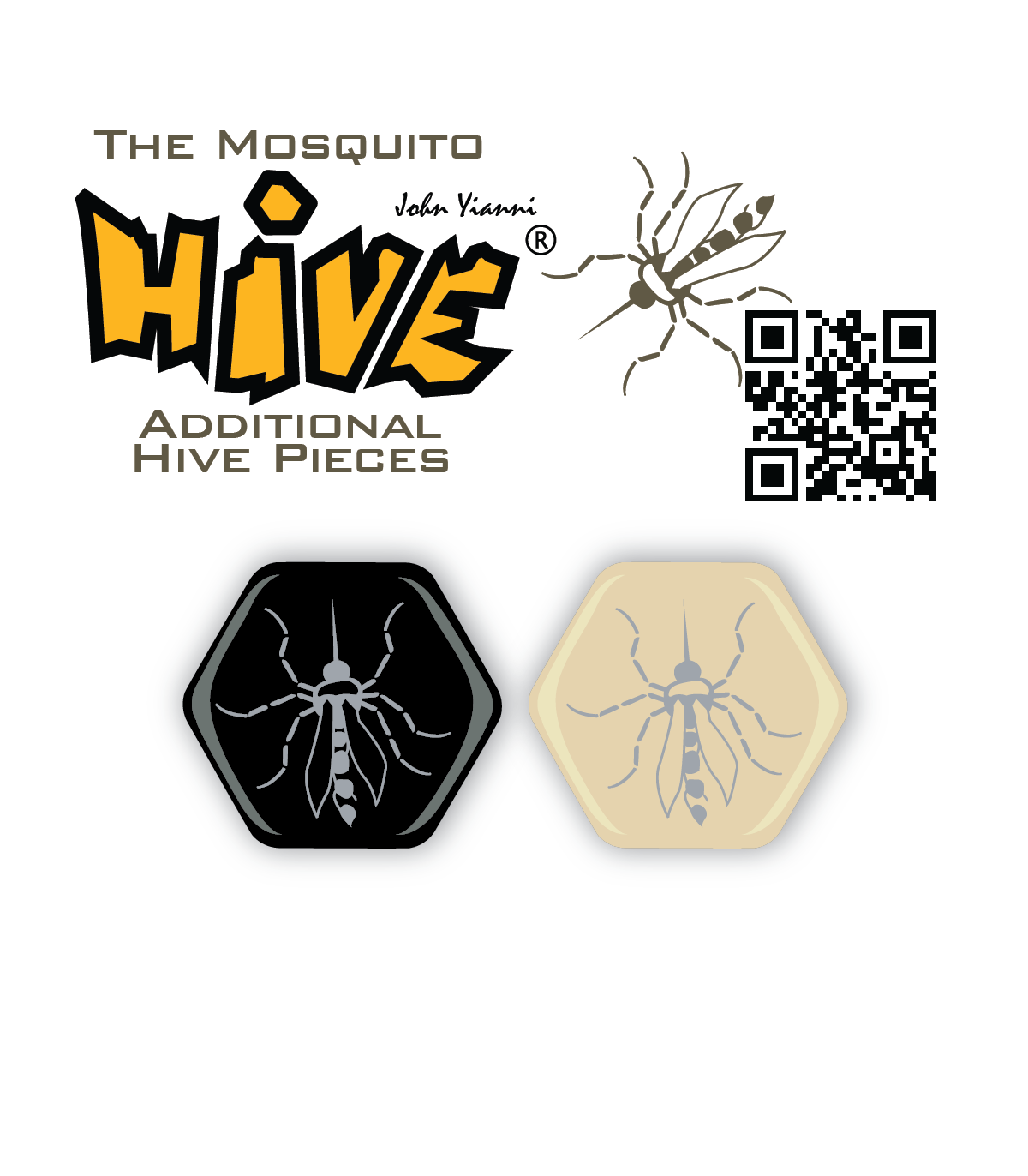 Espansione Hive: Esp. Zanzara - Nuove Dinamiche Strategiche per 2 Giocatori, Gioco Astratto di John Yianni, 20 Minuti di Diverti