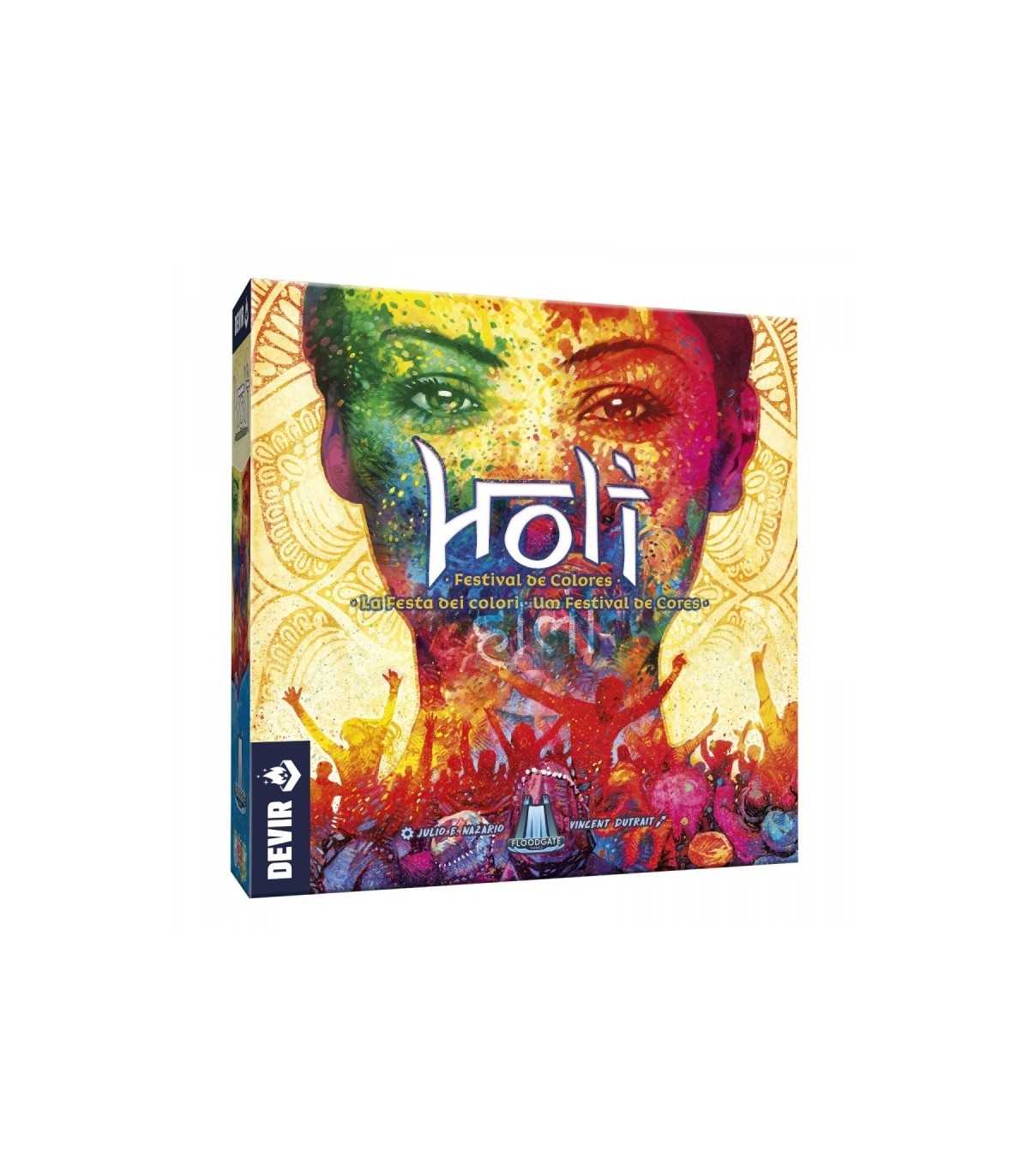 Holi: La Festa dei Colori - Gioco da Tavolo Strategico per 2-4 Giocatori, Divertente e Creativo, 30 Minuti di Gioco