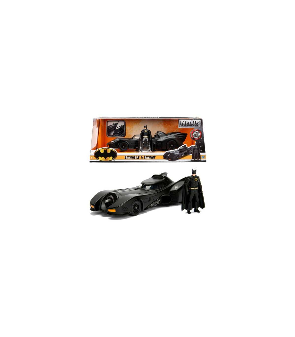 Hollywood Rides - Batman: Batmobile del 1989 con Batman (Scala 1:24)