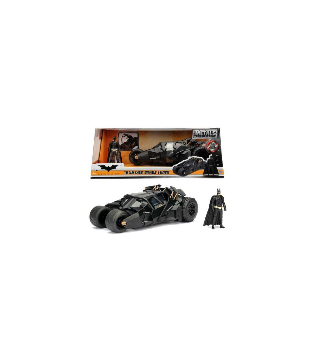 Hollywood Rides - Batman: The Dark Knight Batmobile con Batman (Scala 1:24)