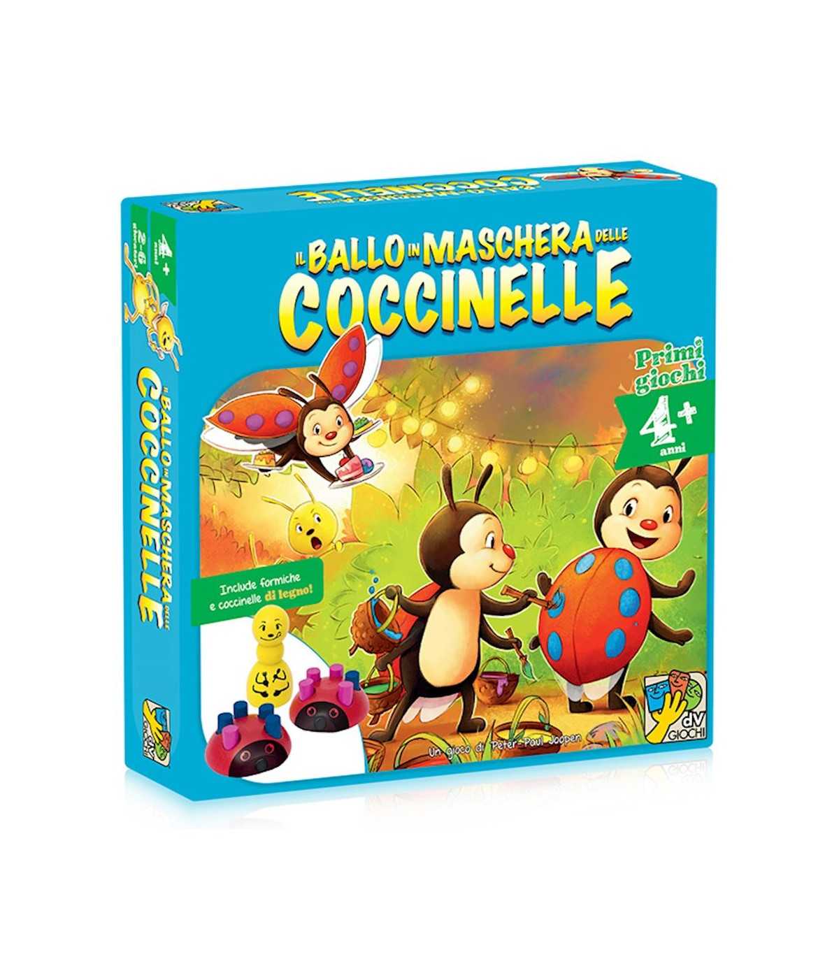 Il Ballo in Maschera delle Coccinelle - Gioco Cooperativo Magnetico per Famiglie, 2-6 Giocatori, Età 6+ - Dv Giochi