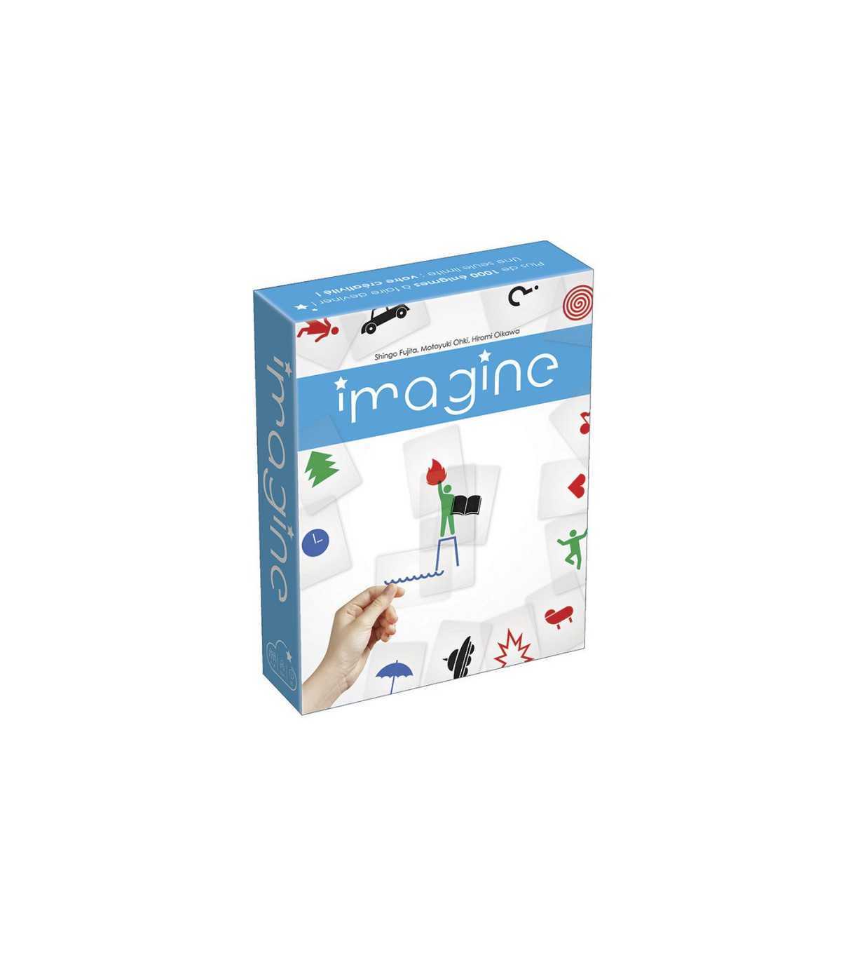 Imagine - Gioco di Deduzione Creativa per 3-8 Giocatori, 60 Carte Trasparenti, Divertimento Assicurato!