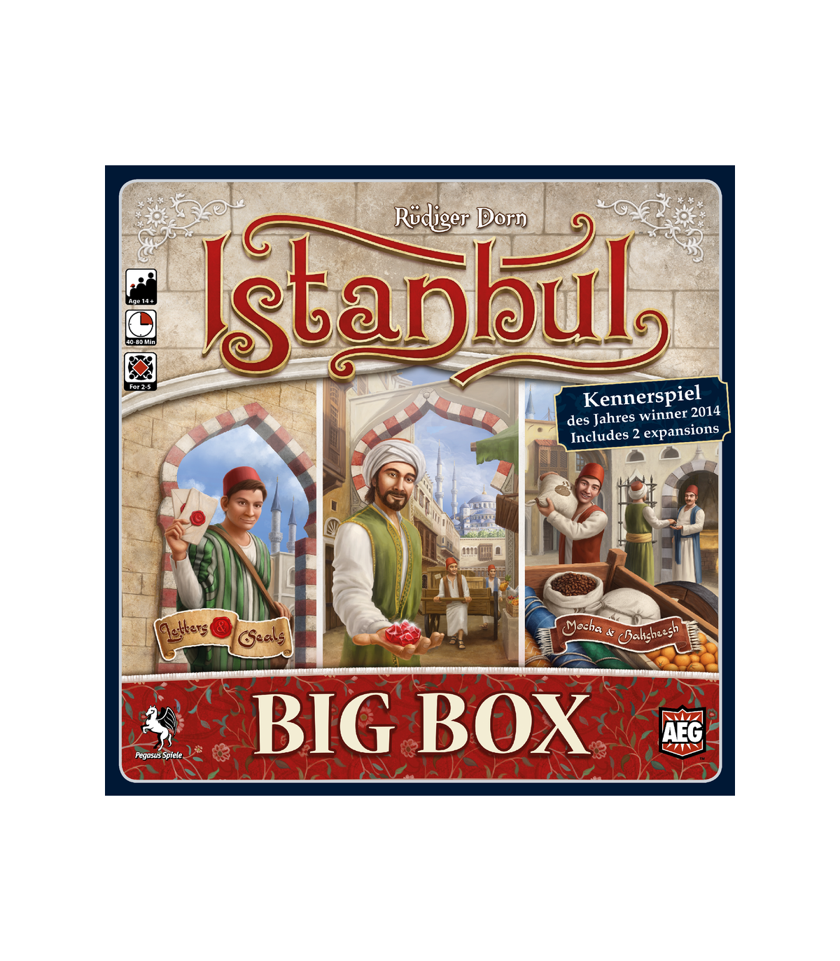 Istanbul - Big Box: Gioco da Tavolo Strategico 2-5 Giocatori, Espansioni Incluse, 8.1 su BoardGameGeek, Rüdiger Dorn