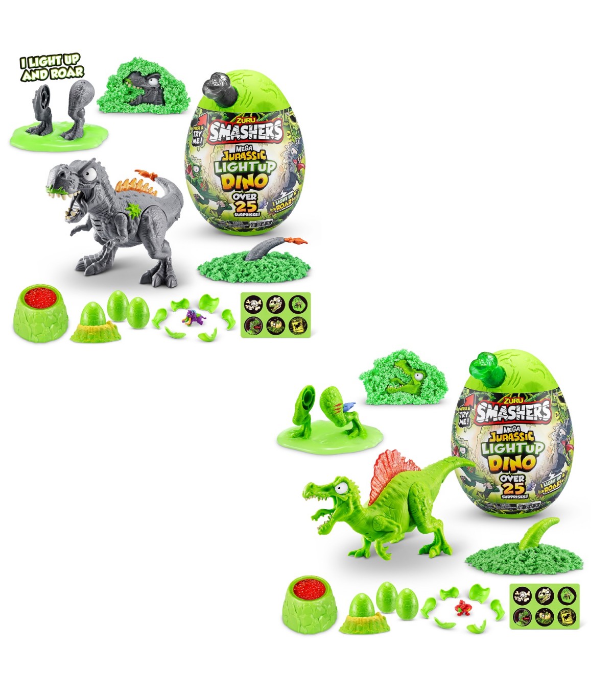 JURASSIC-SERIES 1 Mega Jurassic Light-Up Dino,Bulk,4pcs