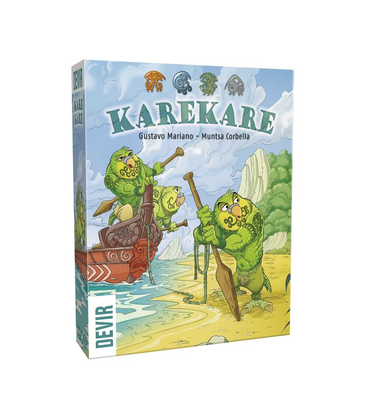 Karekare - Gioco da Tavolo Strategico per 2-4 Giocatori | Esplora Aotearoa e Fai Prosperare il Tuo Iwi! - Divertimento Familiare