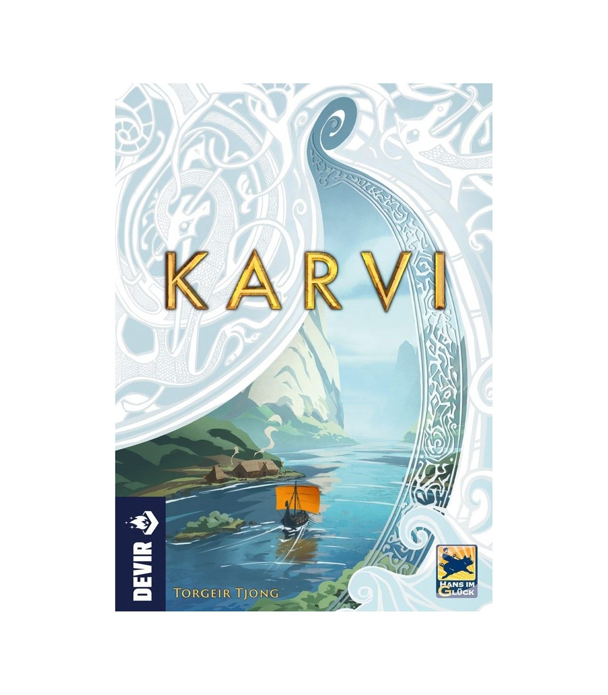 Karvi - Gioco da Tavolo Strategico Vichingo per 2-4 Giocatori, Avventure nei Mari del Nord, 150 min, Autore Torgeir Tjong