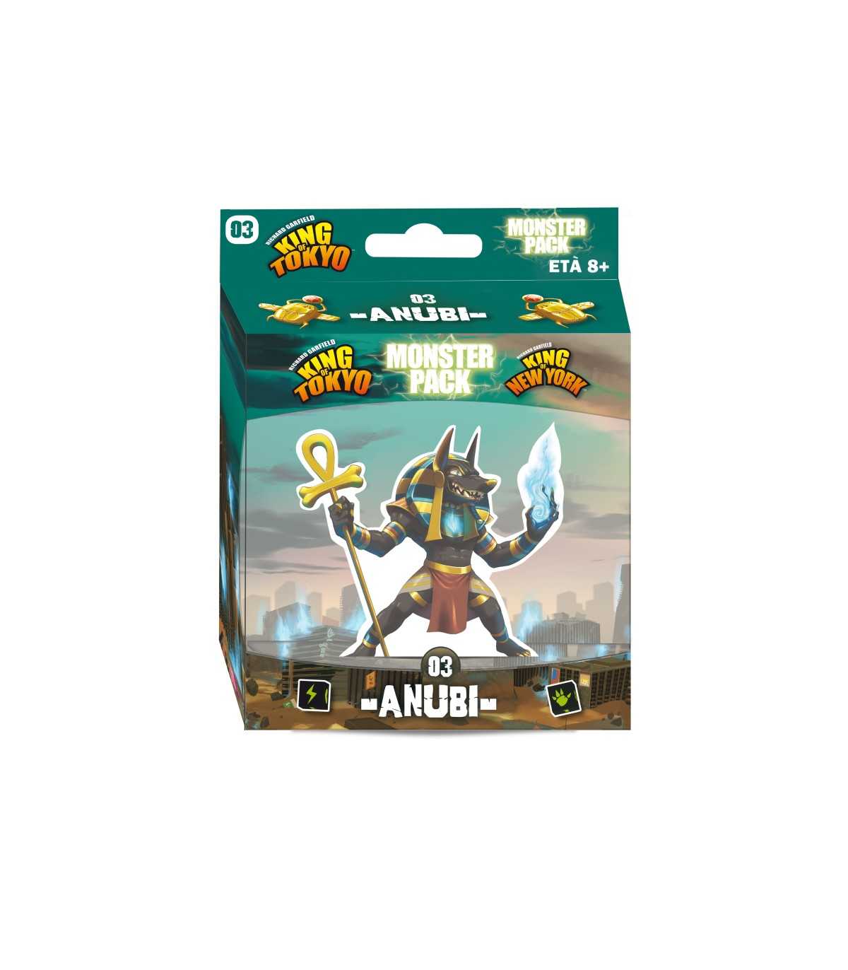 King of Tokyo Monster Pack: Anubi - Espansione Gioco da Tavolo per 2-6 Giocatori, Italiano, Strategia e Combattimento, 30 Minuti