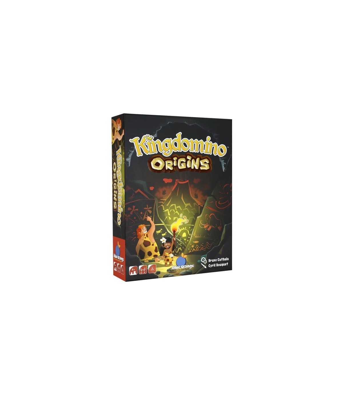 Kingdomino - Origins: Avventura Preistorica per Famiglie, Gioco Strategico 2-4 Giocatori, 15 Minuti, Bruno Cathala, Blue Orange