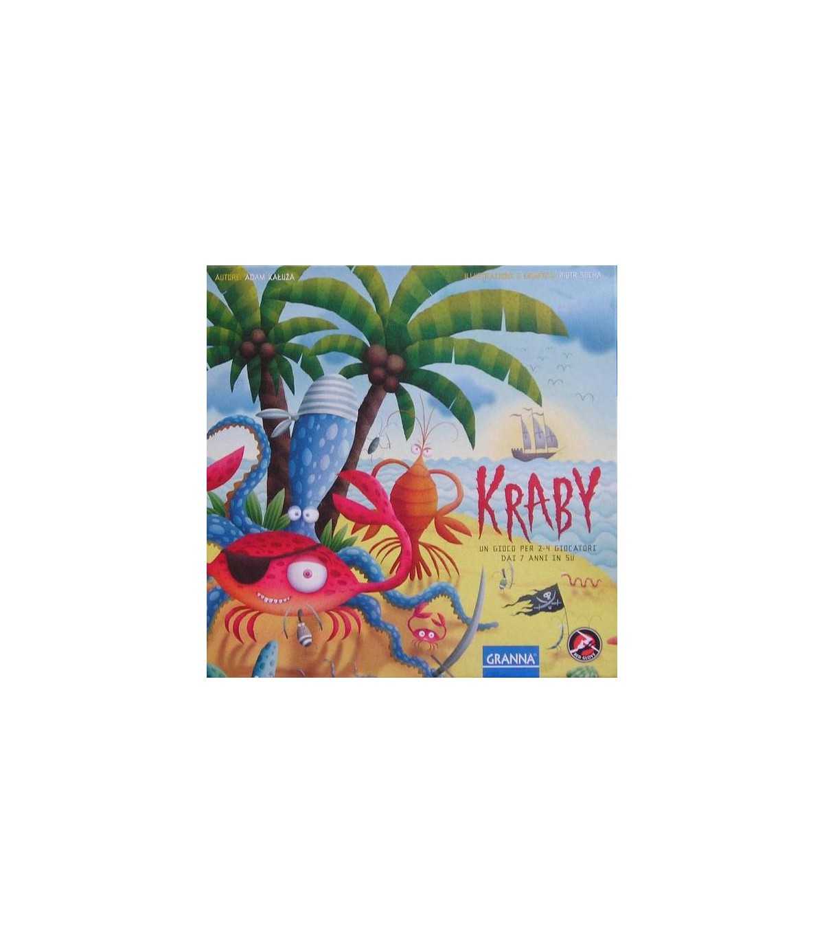 Kraby - Gioco da Tavolo Strategico per Famiglie, Avventura Tropicale con Granchi, 2-4 Giocatori, 30 Minuti, 7 Anni, Red Glove