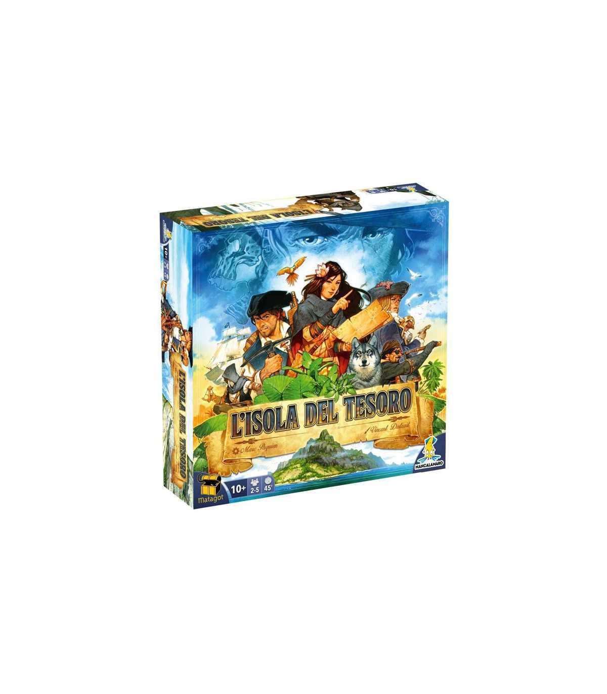 L'Isola del Tesoro - Gioco da Tavolo Avventura Pirata per 2-5 Giocatori, Strategia e Bluff, 45 Minuti di Divertimento!