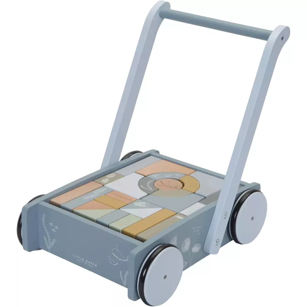 Carrellino con Costruzioni Little Dutch Blu