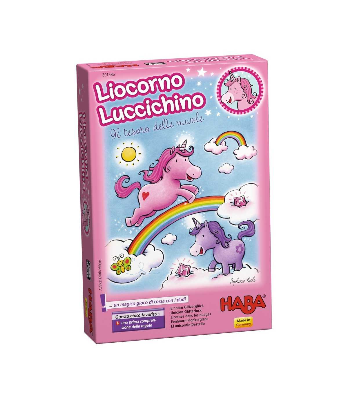 Liocorno Luccichino - Il tesoro delle nuvole | Gioco di strategia 2-4 giocatori, 3+ anni, 10 min di divertimento e magia!
