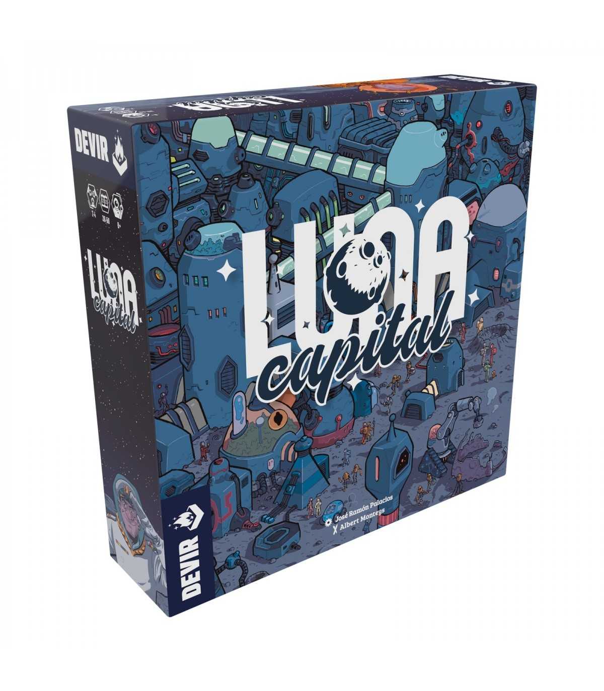 LUNA Capital - Gioco da Tavolo Strategico di Colonizzazione Lunare, 1-4 Giocatori, 45 Minuti di Divertimento!