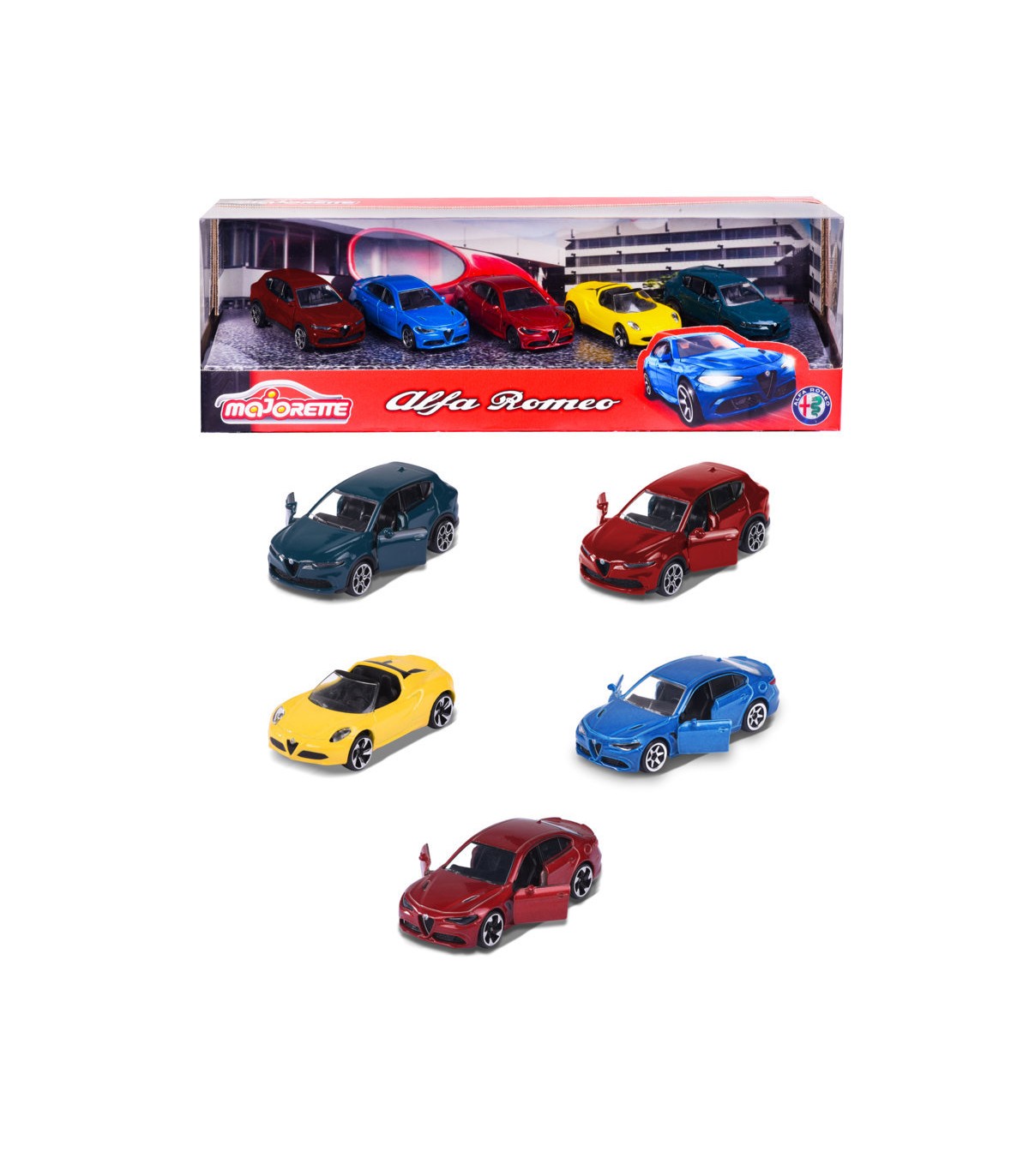 Majorette - Alfa Romeo Giftpack 5 Pezzi