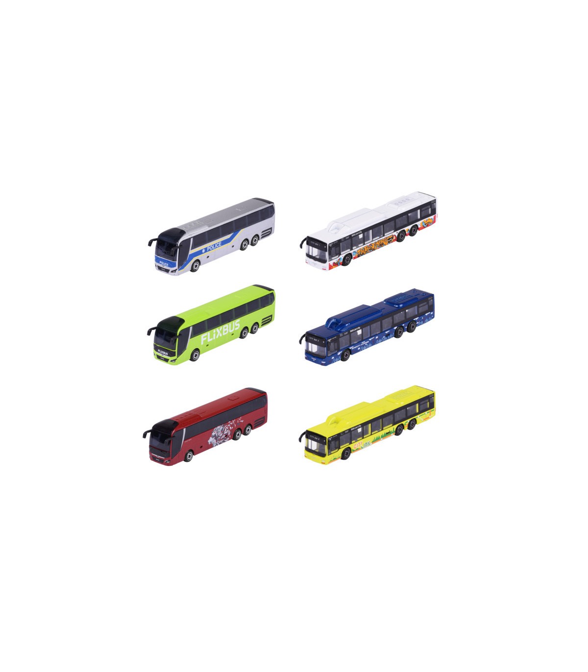 Majorette MAN City Bus cm.13 - 6 asst.