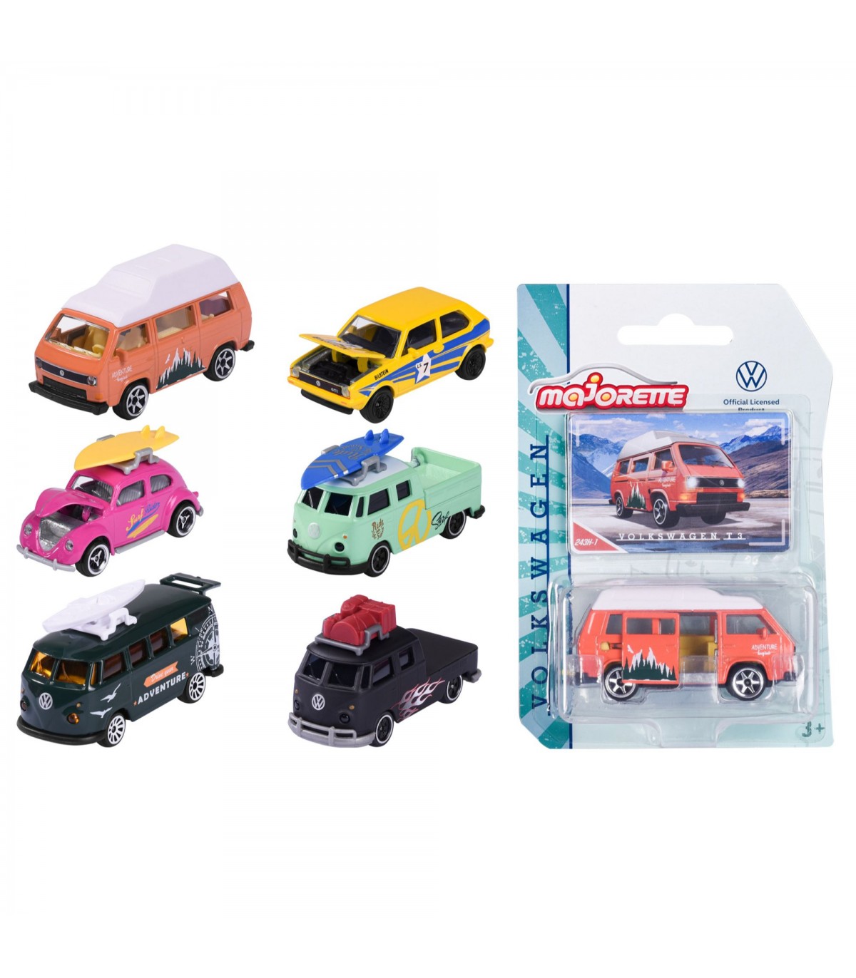 Majorette - Volkswagen The Originals Premium 6 asst.