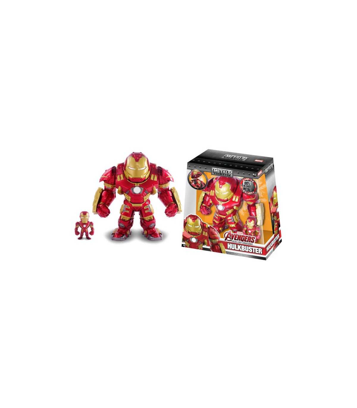 Marvel - Doppio Personaggio Iron Man cm 5e Hulkbuster cm 15 Diecast