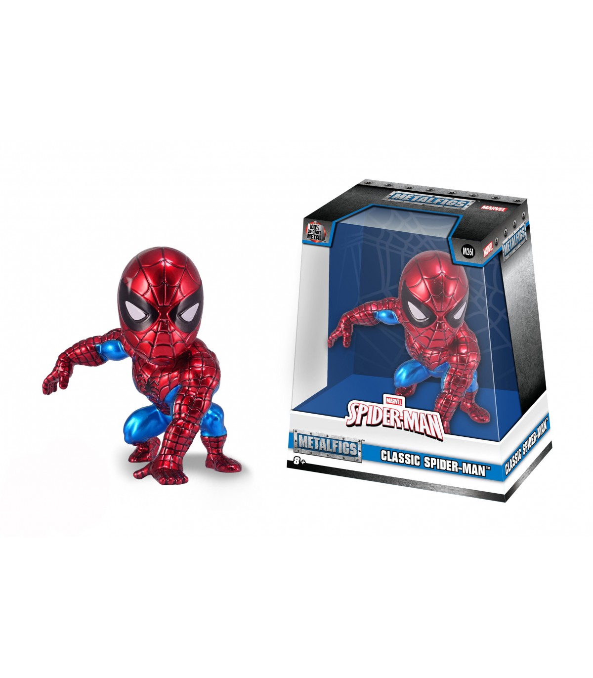 Marvel - Personaggio Classic Spider-Man in Diecast cm.10
