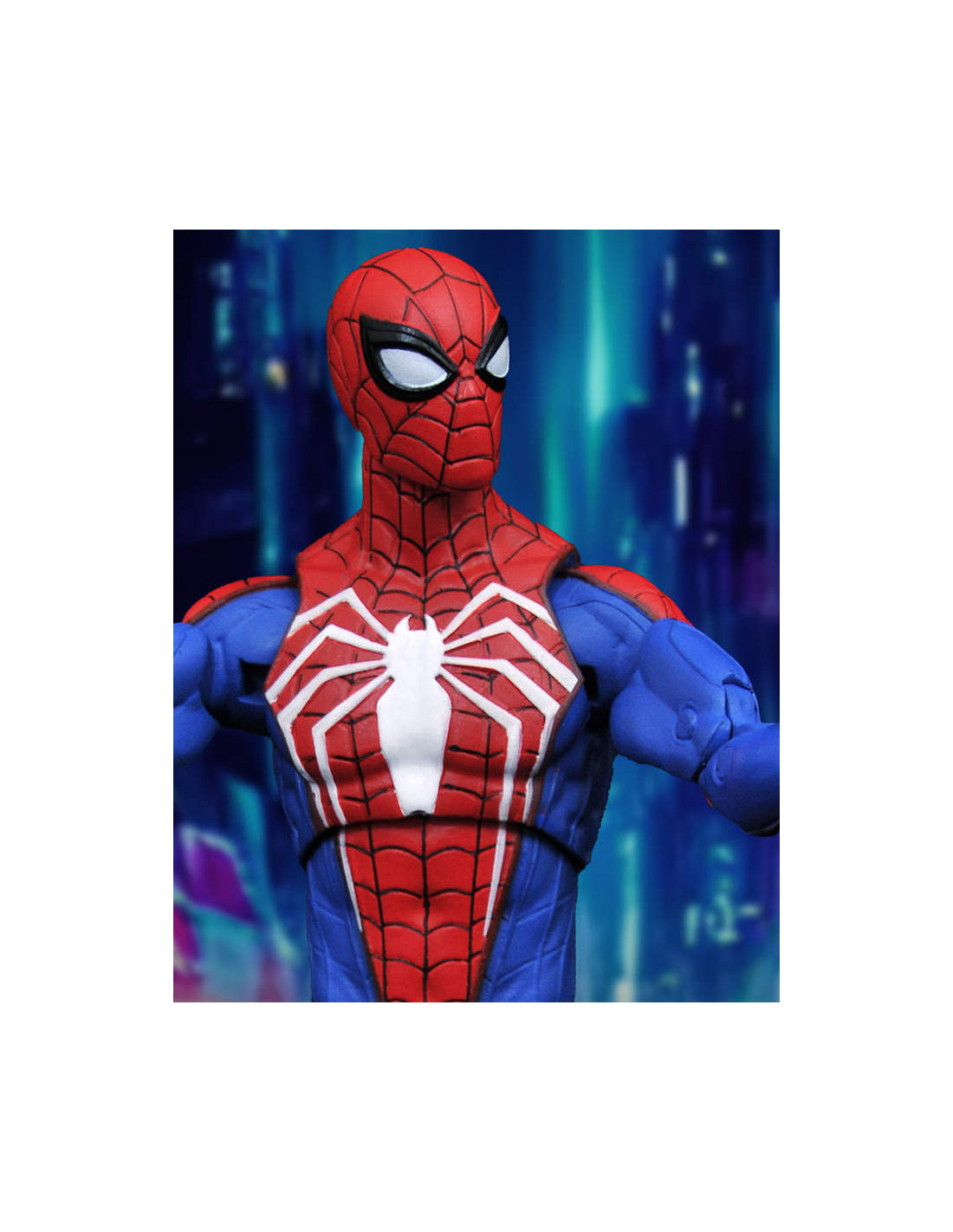 MARVEL SELECT SPIDER MAN PS5 GAME ADVANCED SUIT 22 cm ACTION FIGURE NEW!