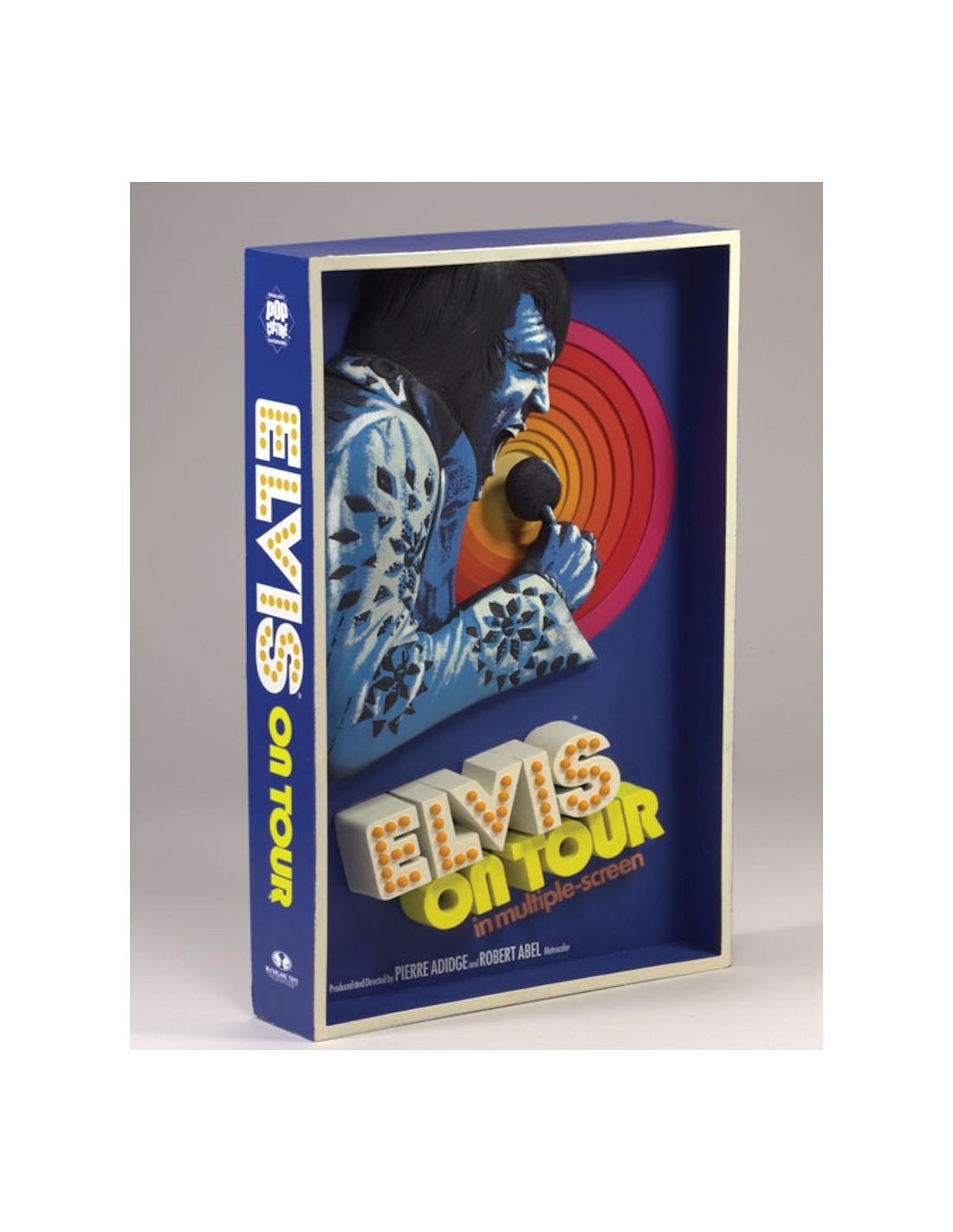 MCFARLANE 3d WALL ART ELVIS PRELEY ON TOUR POSTER FIGURE PVC NEW NUOVO