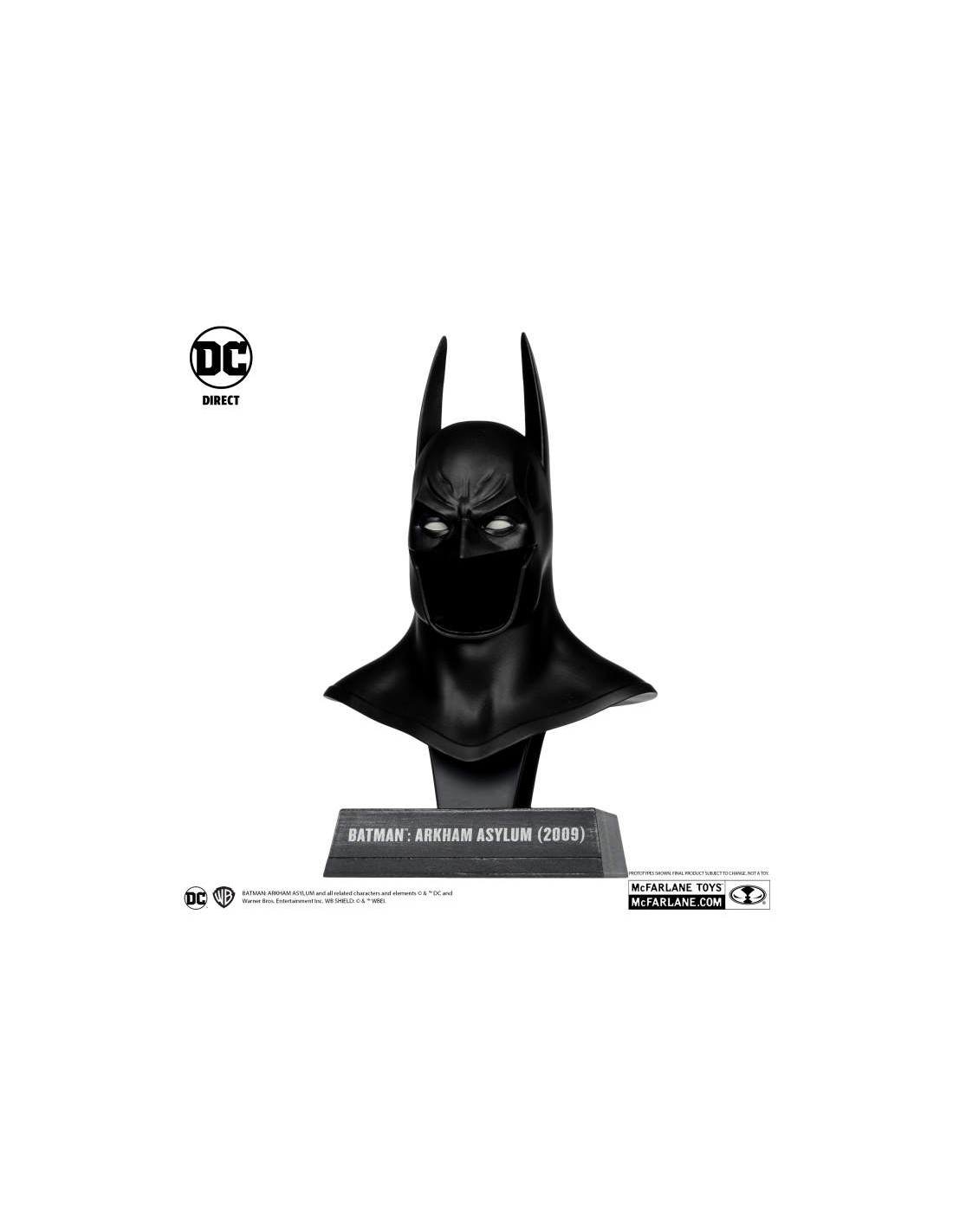 MCFARLANE DC BATMAN COWL MINI REPLICA 1/3 SCALE - BATMAN ARKHAM ASYLUM 2009 NEW NUOVO
