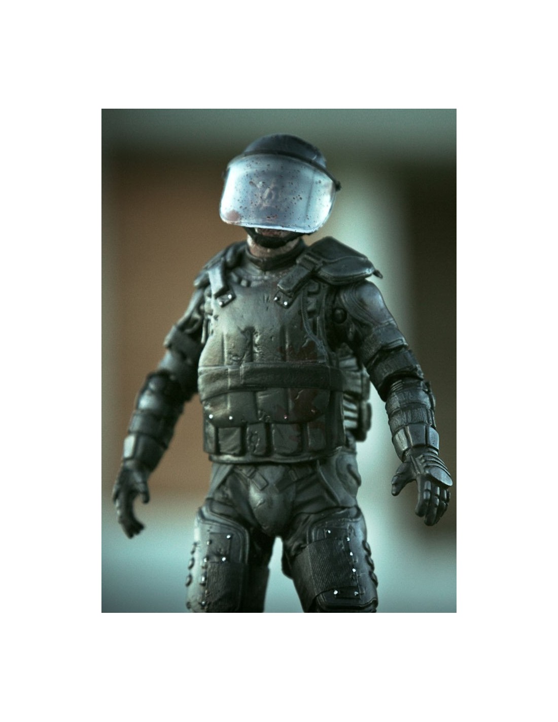 McFarlane THE WALKING DEAD TV SERIE 4 RIOT GEAR ZOMBIE NEW IN BLISTER!