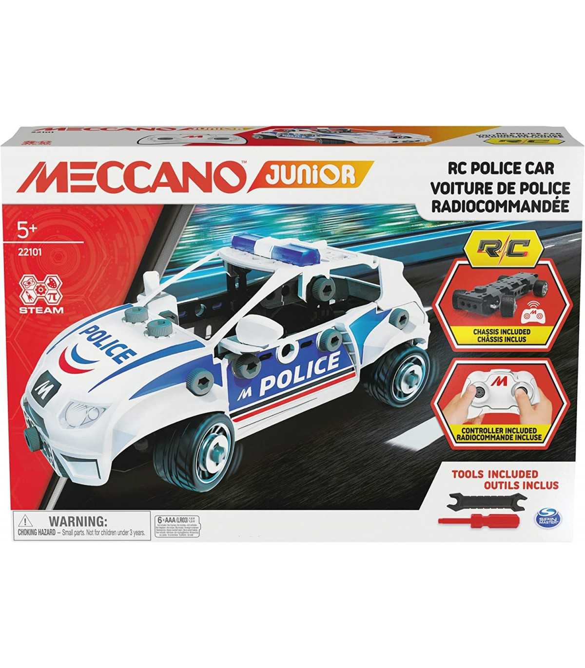 MECCANO JUNIOR - Auto della Polizia Radiocomandata