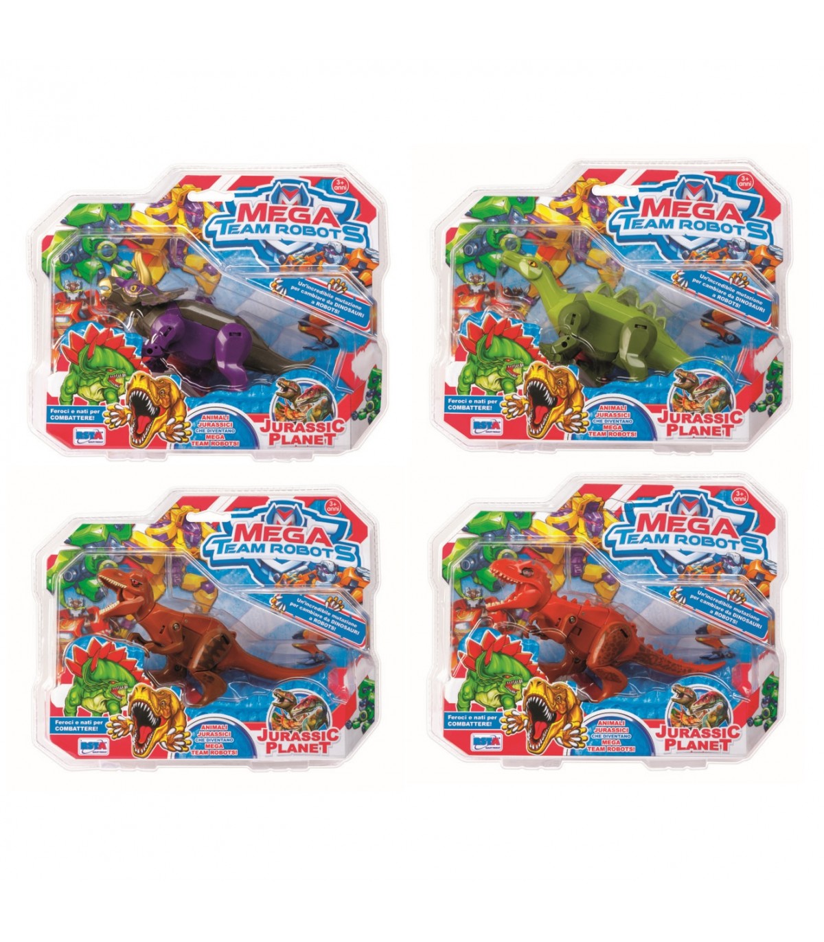 Mega robot jurassic 4 ass.