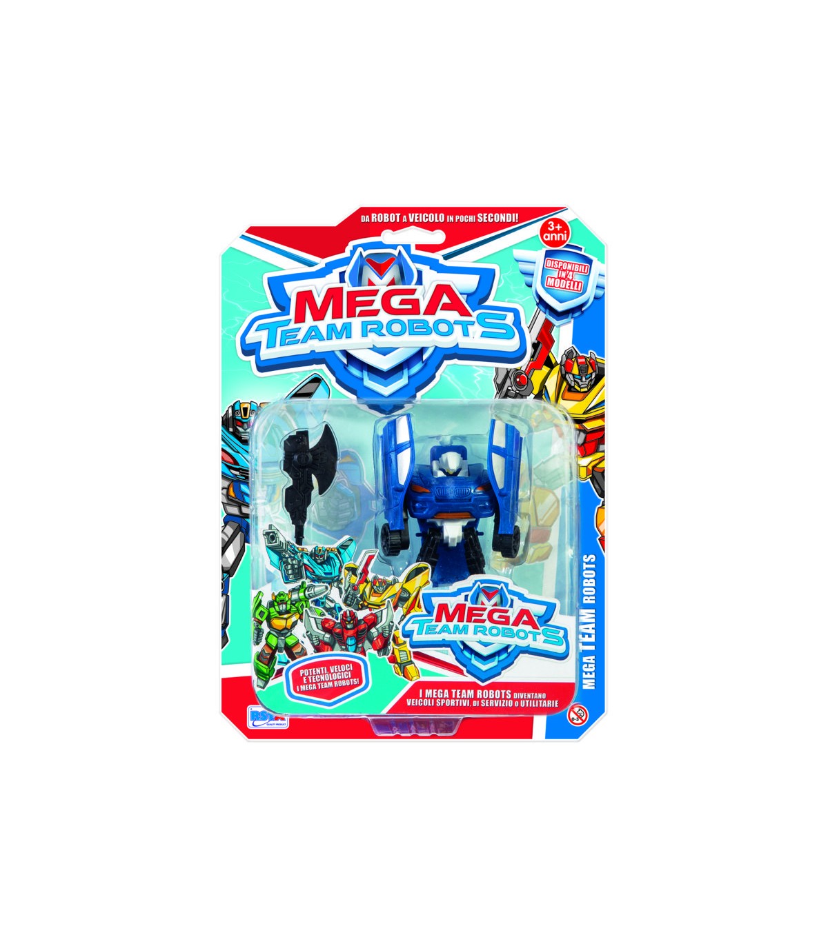Mega team robots blister 4 ass