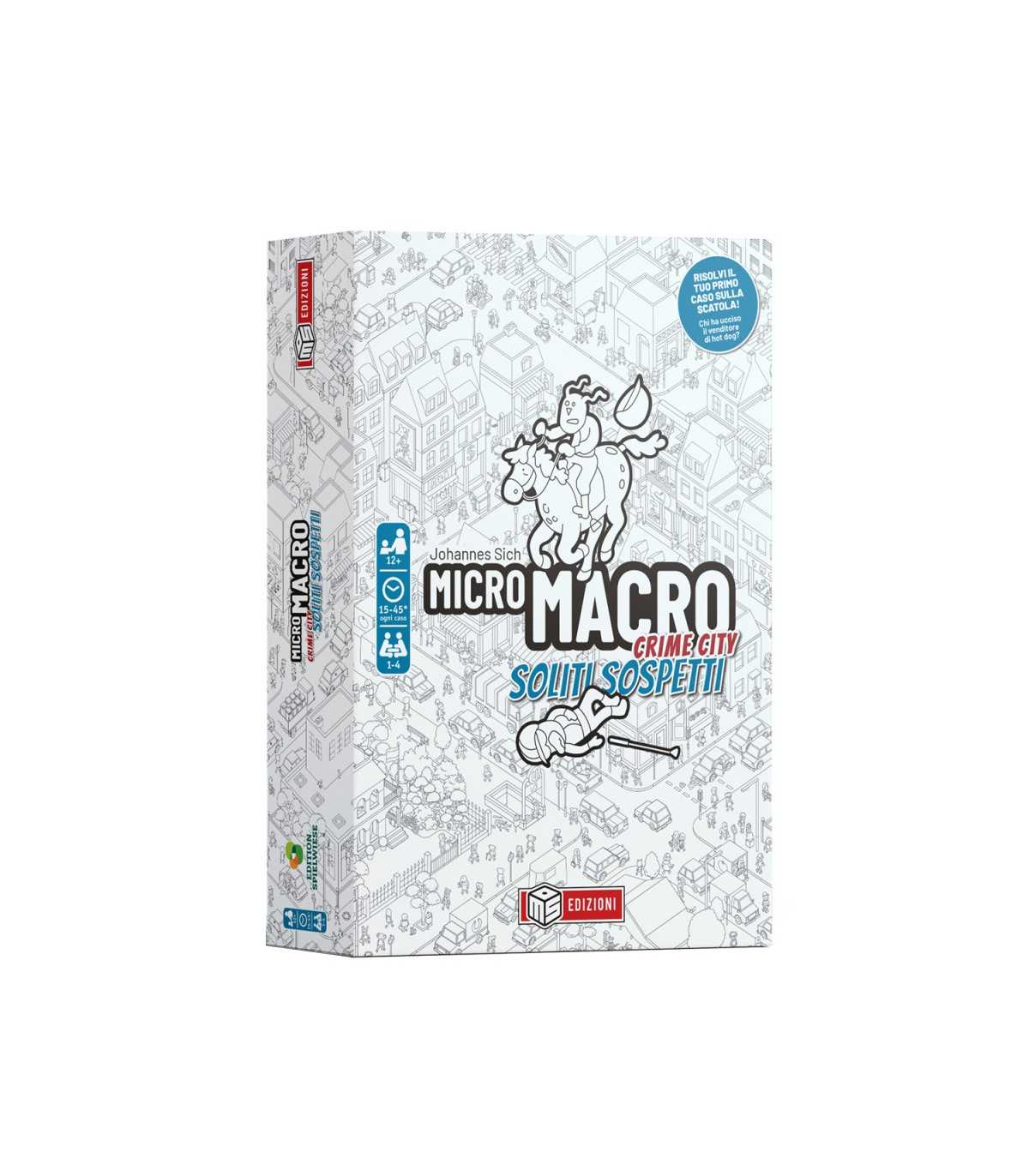 MicroMacro - Crime City: Soliti Sospetti | Gioco Cooperativo di Deduzione, 16 Nuovi Casi, 1-4 Giocatori, Italiano, 30 Minuti