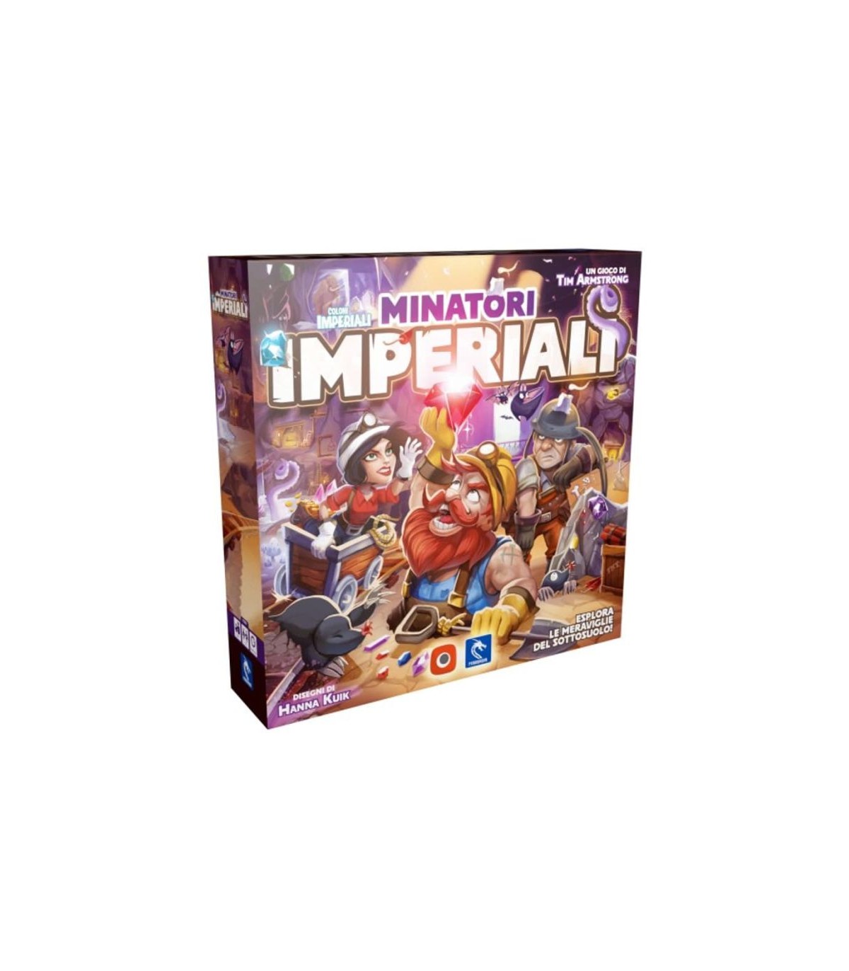Minatori Imperiali - Gioco di carte strategico per 1-5 giocatori di Tim Armstrong | Avventura mineraria e reazioni a catena