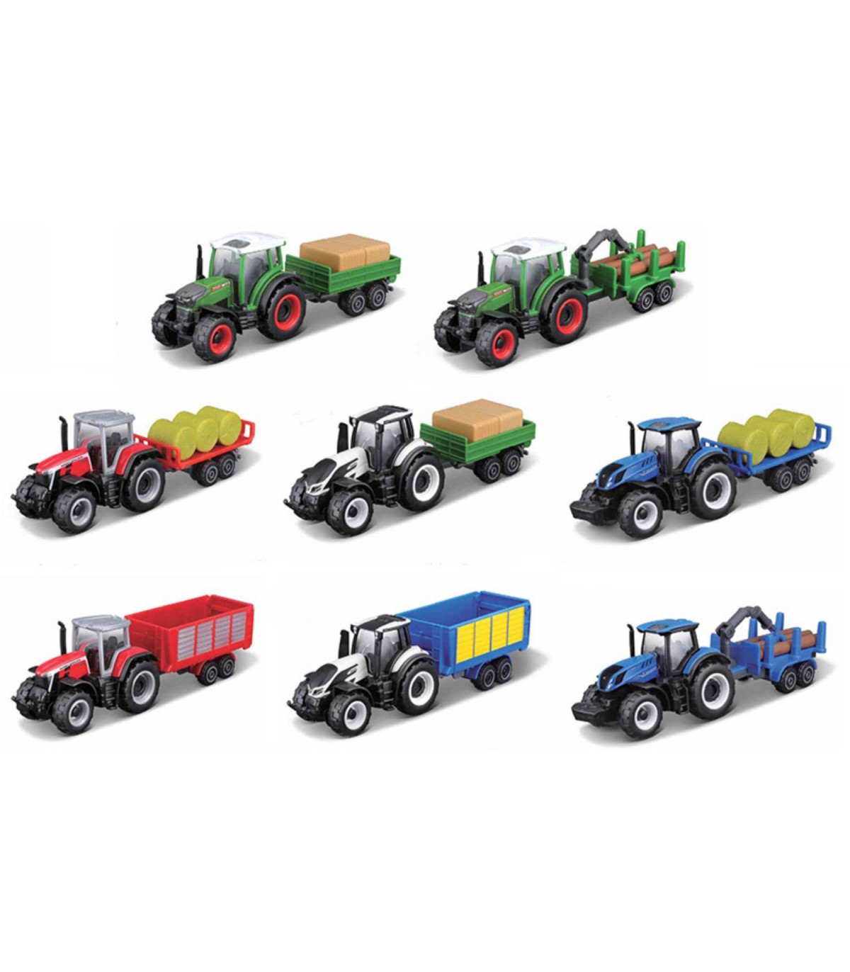 MINI TRATTORI CON RIMORCHIO 3''