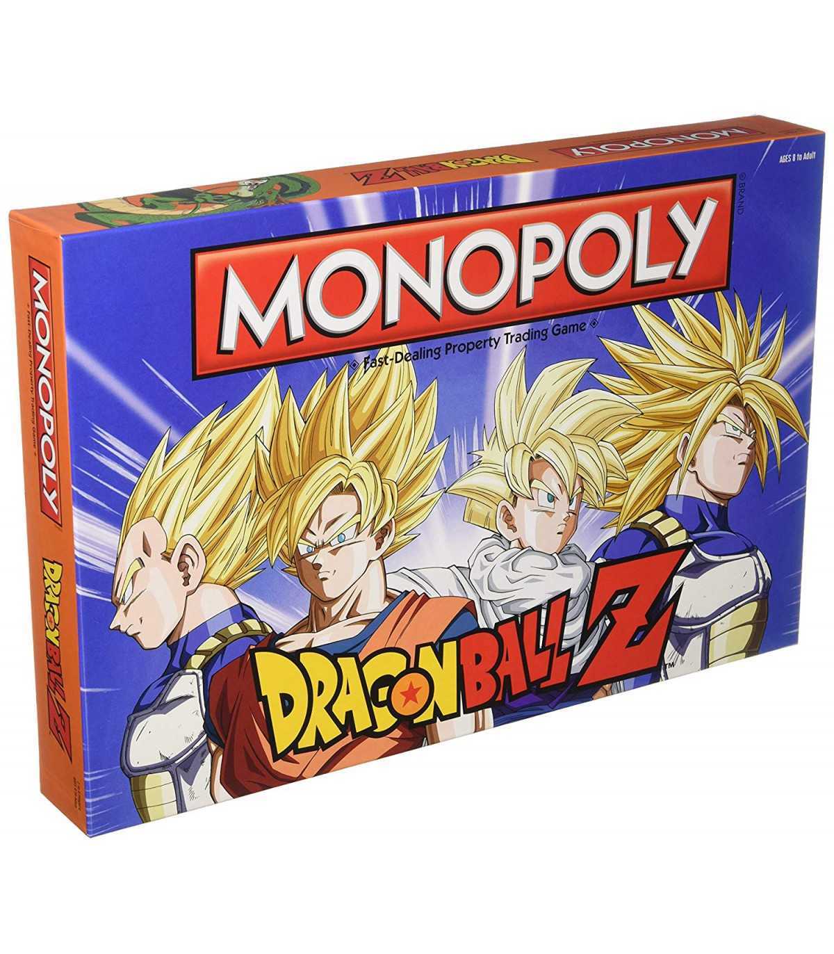 Monopoly Dragon Ball Z - Gioco Strategico per 2-6 Giocatori, Edizione da Collezione 2017 con Goku e Vegeta, Avventure Epiche!