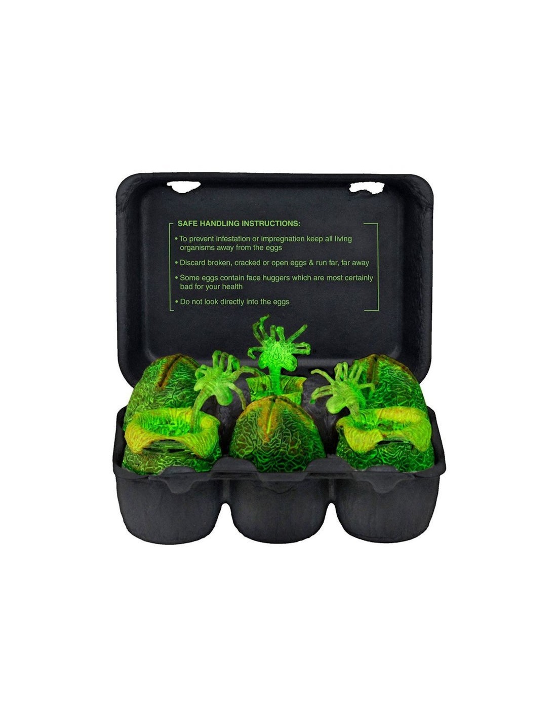 NECA ALIENS FIGURE XENOMORPH EGG SET GITD IN COLLECTIBLE CARTON NEW IN BOX UOVA ALIEN NEW