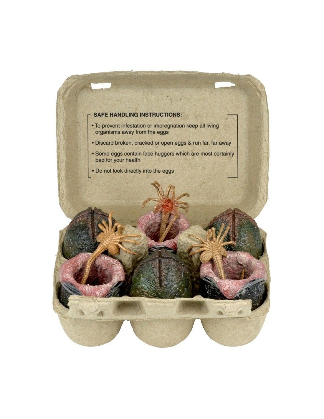NECA ALIENS FIGURE XENOMORPH EGG SET IN COLLECTIBLE CARTON NEW IN BOX UOVA ALIEN