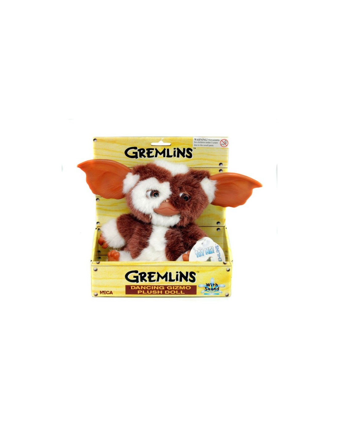 NECA GREMLINS GIZMO DANCING PLUSH DOLL 18 CM NEW PELOUCHE NUOVO