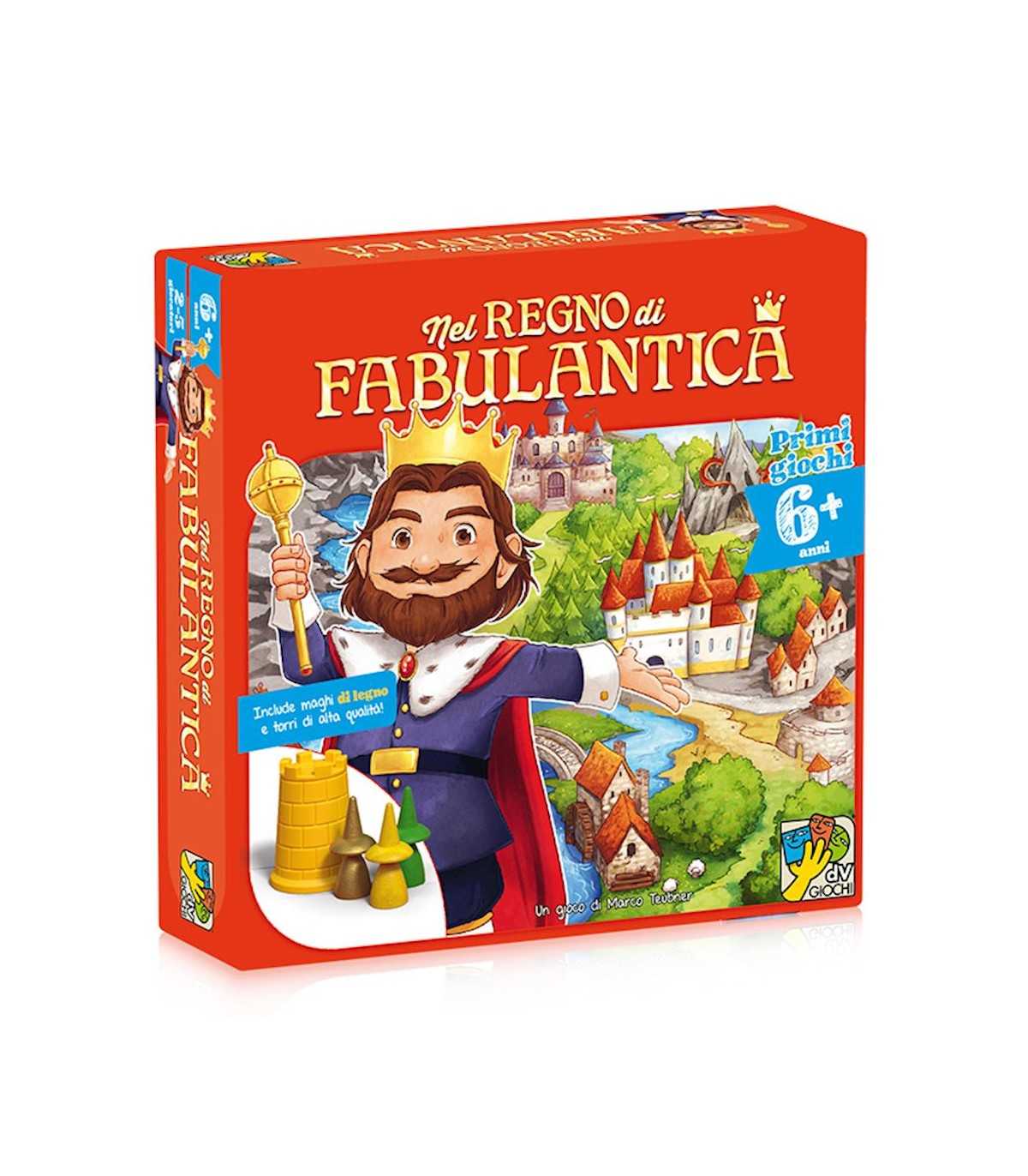 Nel Regno di Fabulantica - Gioco da Tavolo Educativo per Bambini (2-5 Giocatori, 6 Anni, Durata 25 Min) - Divertimento e Apprend