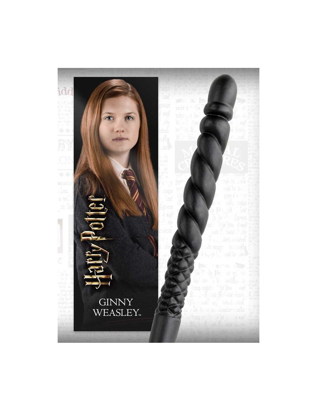 NOBLE COLLECTON HARRY POTTER BACCHETTA GINNY WEASLEY PVC WAND REPLICA NEW!