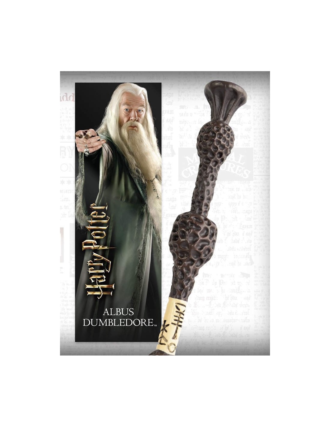 NOBLE COLLECTON HARRY POTTER BACCHETTA THE ELDER WAND ALBUS PVC REPLICA NEW!