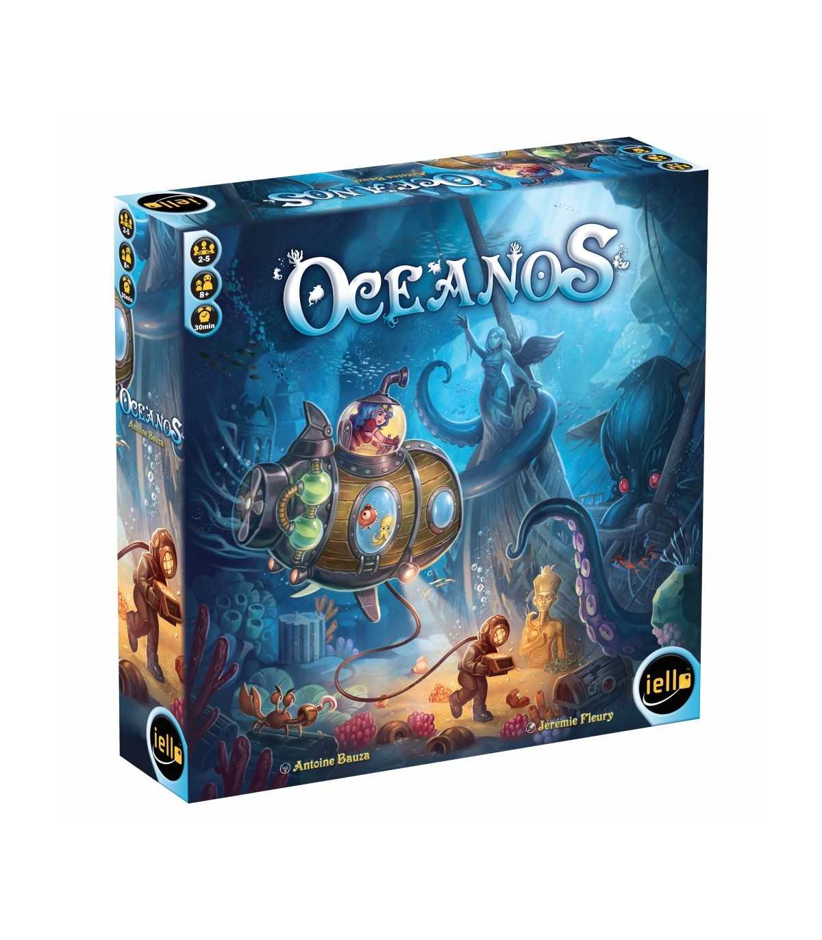 Oceanos - Gioco di Strategia Sottomarina per Famiglie (2-5 Giocatori, 8+) | Esplora e Conquista con il tuo Sottomarino!