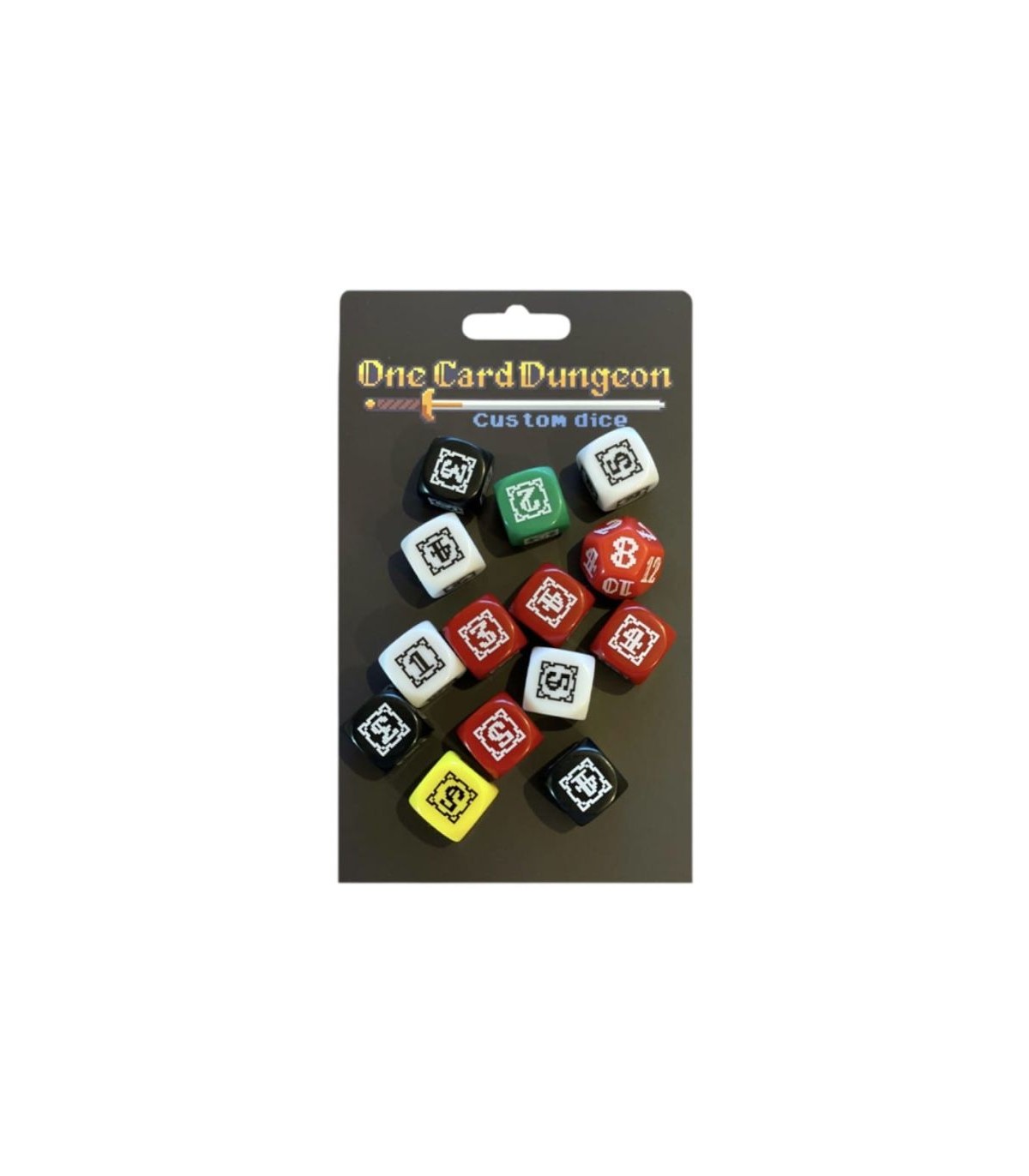 One Card Dungeon - Set di 14 Dadi Custom