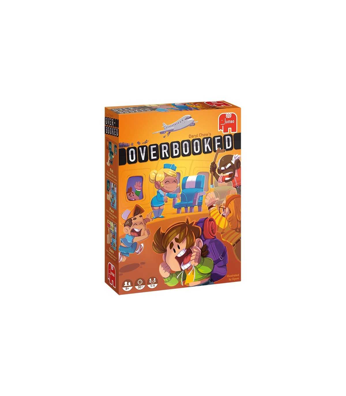 Overbooked - Gioco di carte strategico per 1-4 giocatori, gestione passeggeri, età 8+, divertimento in 30 min!