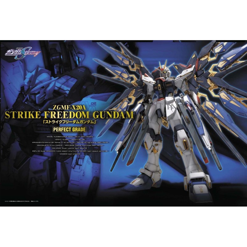 PG ZGMF-X20A STRIKE FREEDOM GUNDAM 1/60