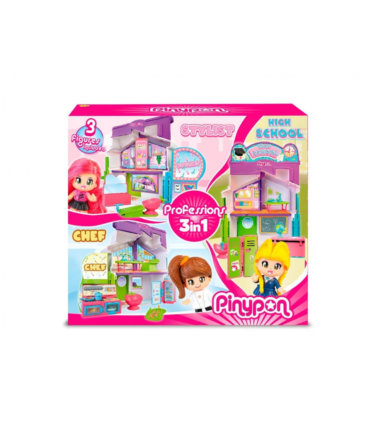 Pinypon - Playset Professions 3 in 1