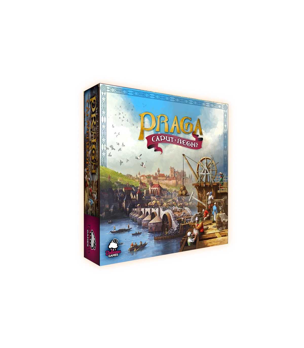 Praga Caput Regni - Gioco da Tavolo Strategico Medievale per 1-4 Giocatori - Costruisci Monumenti a Praga, 90 Minuti di Divertim