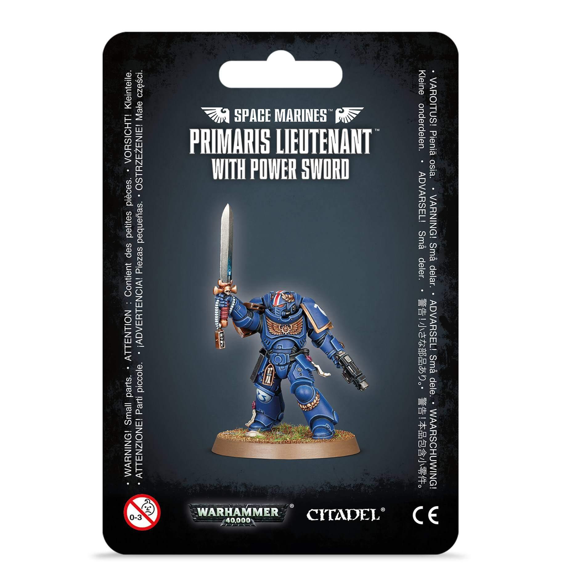 Tenente di Primaris con Power Sword