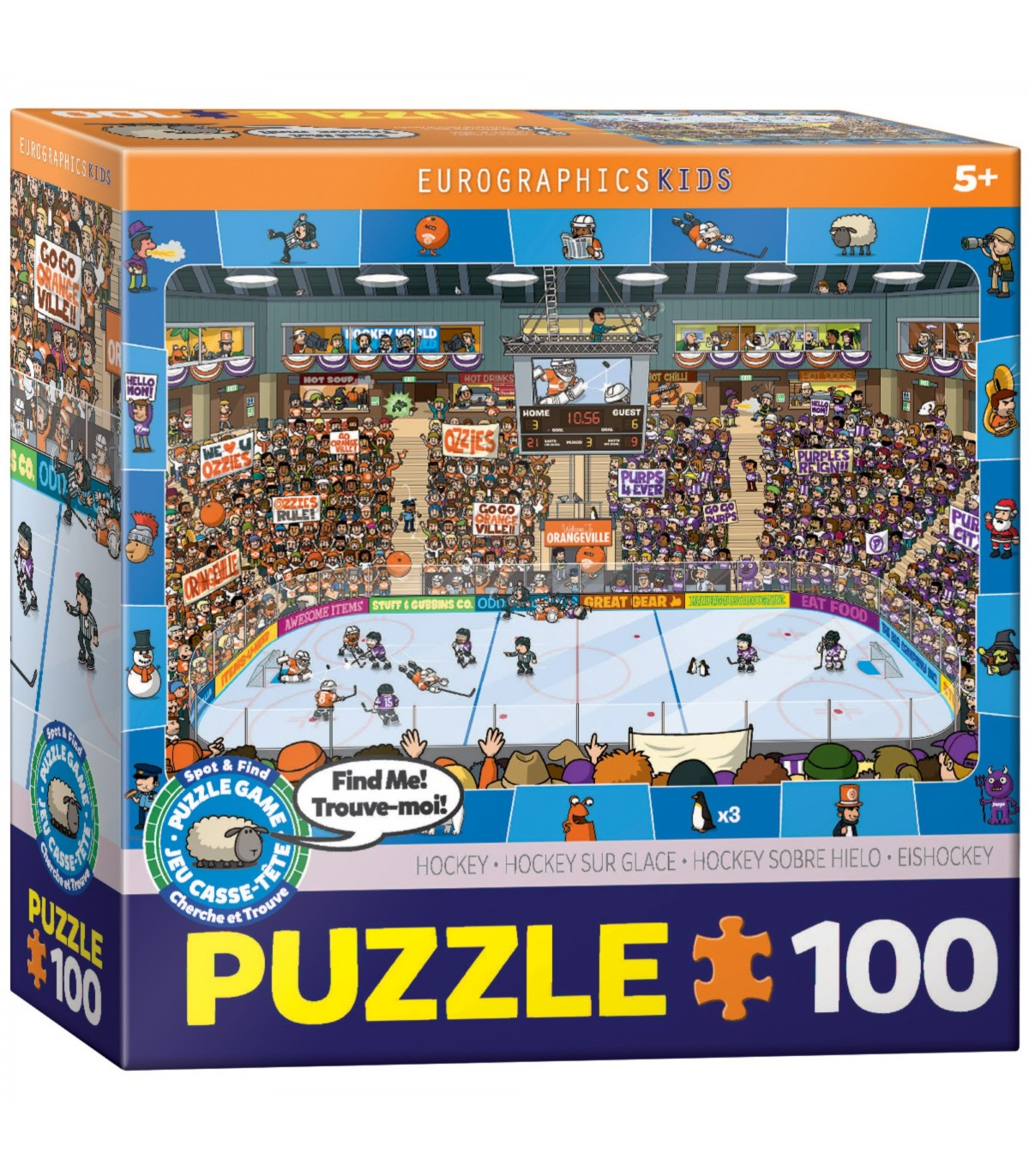 Puzzle da 100 Pezzi - Hockey -Spot & Find 100-Piece Puzzle